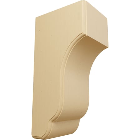 Ekena Millwork 5 3/4"W x 7"D x 14"H Capistrano Mission Corbel, Alder COR05X07X14CPAL